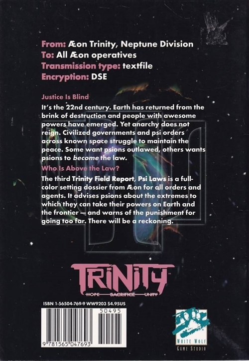 Trinity - Field Report PSI Laws (B Grade) (Genbrug)